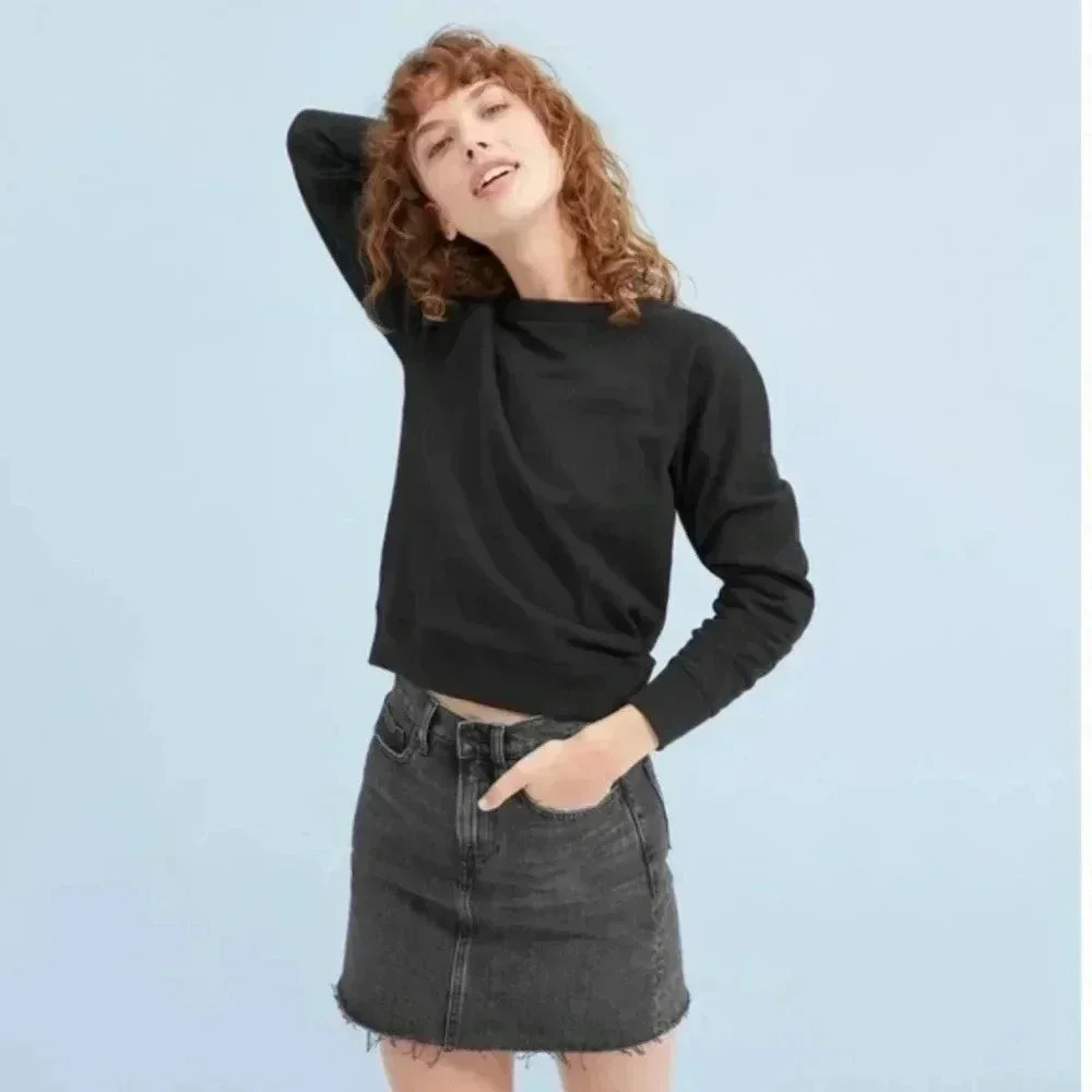 Everlane The Denim Skirt Jean mini washed black - Picture 3 of 12